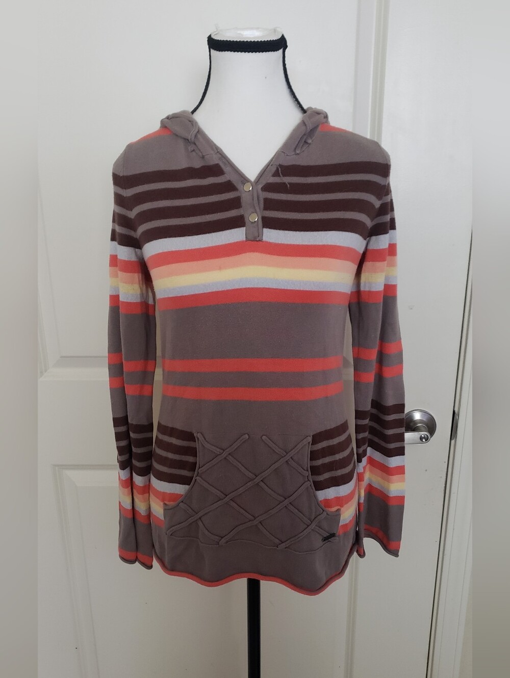 O'Neill Striped Multicolor Sweater Hoodie